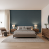 Gemma Velvet Slate — Bedroom Room Setting