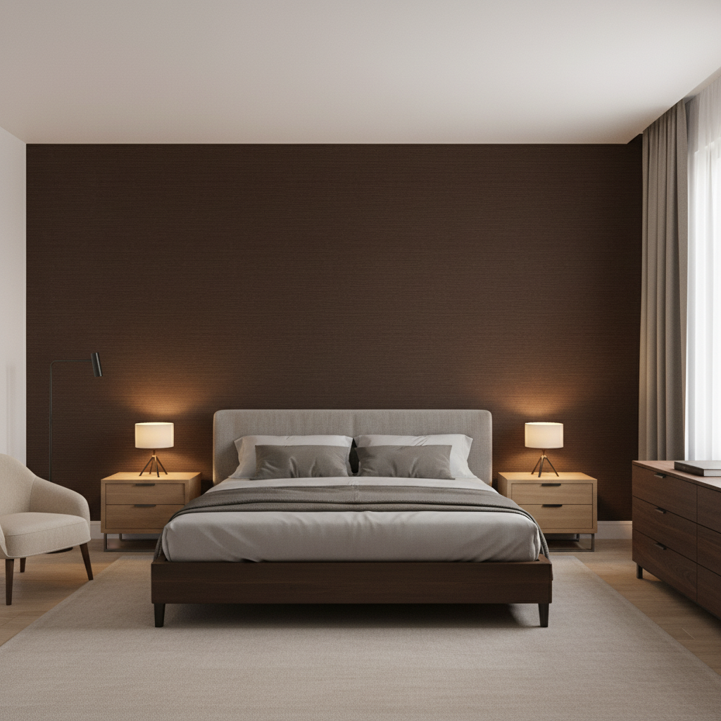 Gemma Velvet Cocoa — Bedroom Room Setting