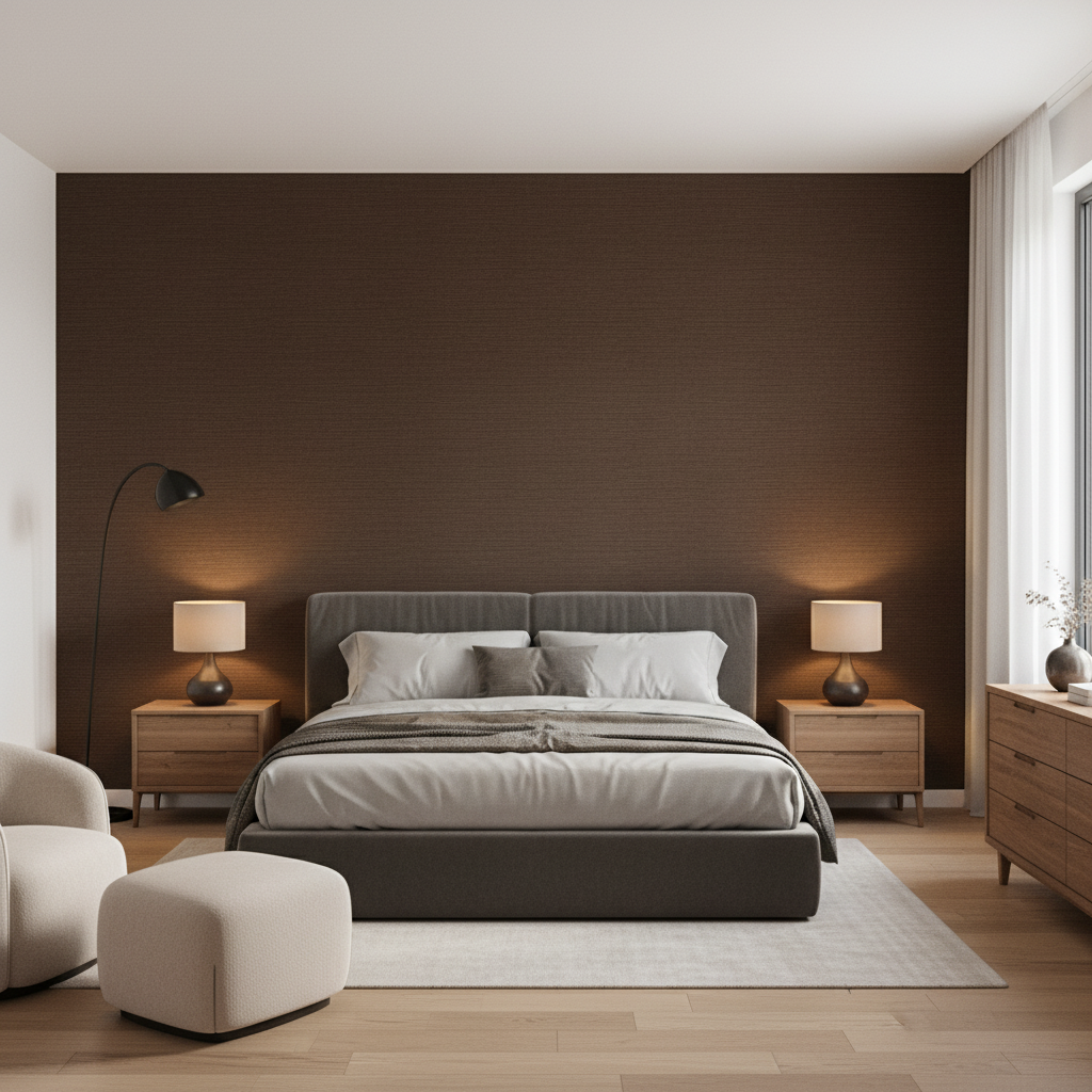 Gemma Velvet Cocoa — Bedroom Room Setting