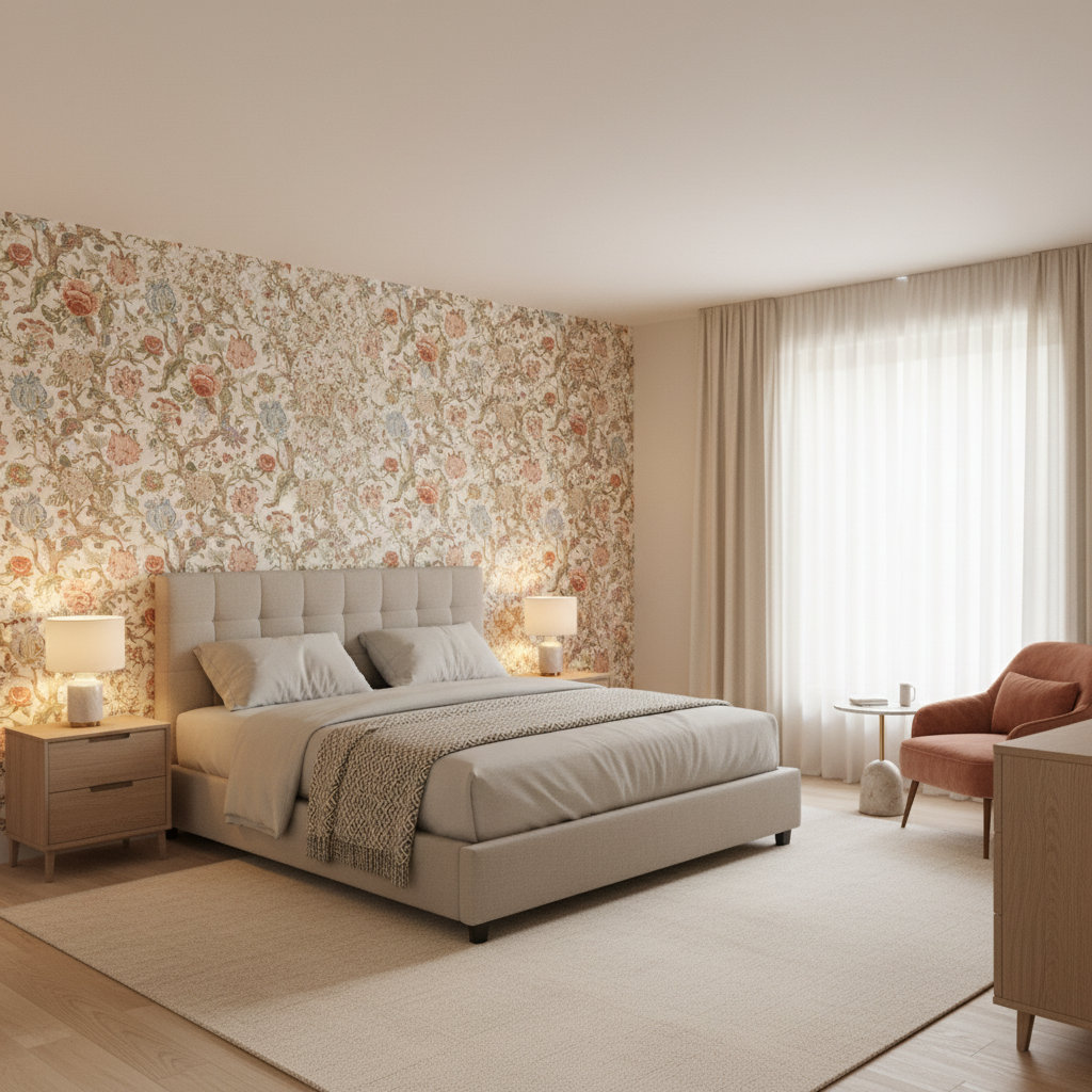 Adlington Coral — Bedroom Room Setting