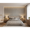 Shaw Damask Mist — Bedroom Room Setting
