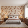 Hollin Print Spice — Bedroom Room Setting