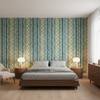Desning Velvet Blue/Aqua — Bedroom Room Setting
