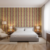 Desning Velvet Pink/Gold — Bedroom Room Setting