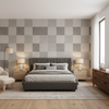 Levens Velvet Silver — Bedroom Room Setting