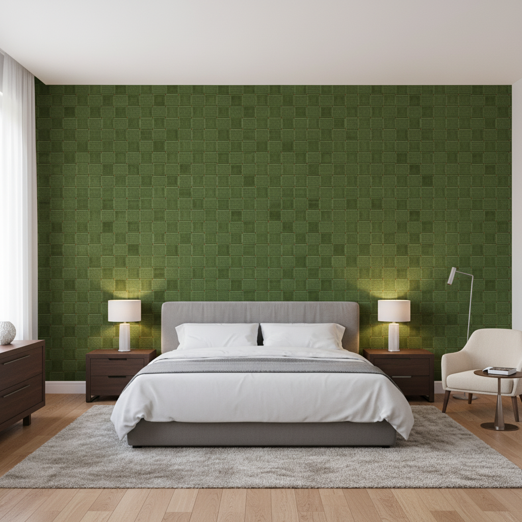 Levens Velvet Leaf — Bedroom Room Setting