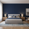 Levens Velvet Navy — Bedroom Room Setting