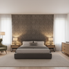 Callow Velvet Silver — Bedroom Room Setting
