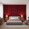 Callow Velvet Ruby — Bedroom Room Setting