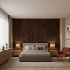 Callow Velvet Umber — Bedroom Room Setting