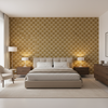 Allonby Weave Fawn — Bedroom Room Setting