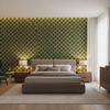 Allonby Weave Spruce — Bedroom Room Setting
