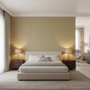 Maldon Weave Fog — Bedroom Room Setting