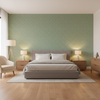 Maldon Weave Mist — Bedroom Room Setting