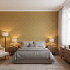 Maldon Weave Gold — Bedroom Room Setting