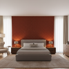 Maldon Weave Brick — Bedroom Room Setting