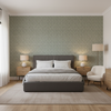 Blyth Weave Mist — Bedroom Room Setting