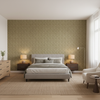 Blyth Weave Moss — Bedroom Room Setting