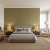 Blyth Weave Moss — Bedroom Room Setting