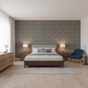 Blyth Weave Navy — Bedroom Room Setting