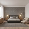 Blyth Weave Slate — Bedroom Room Setting