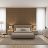 Blyth Weave Umber — Bedroom Room Setting