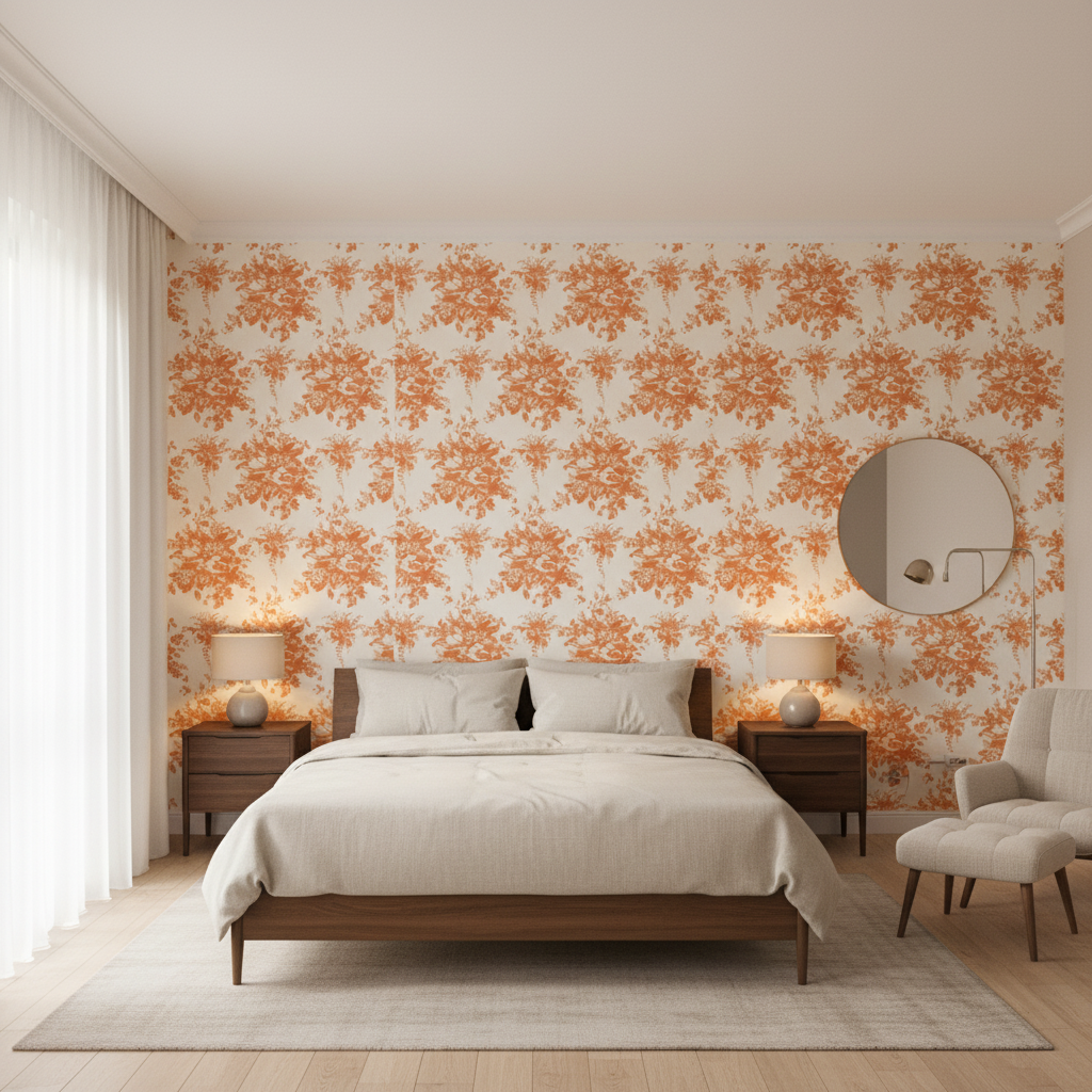 Aurora Terracota — Bedroom Room Setting