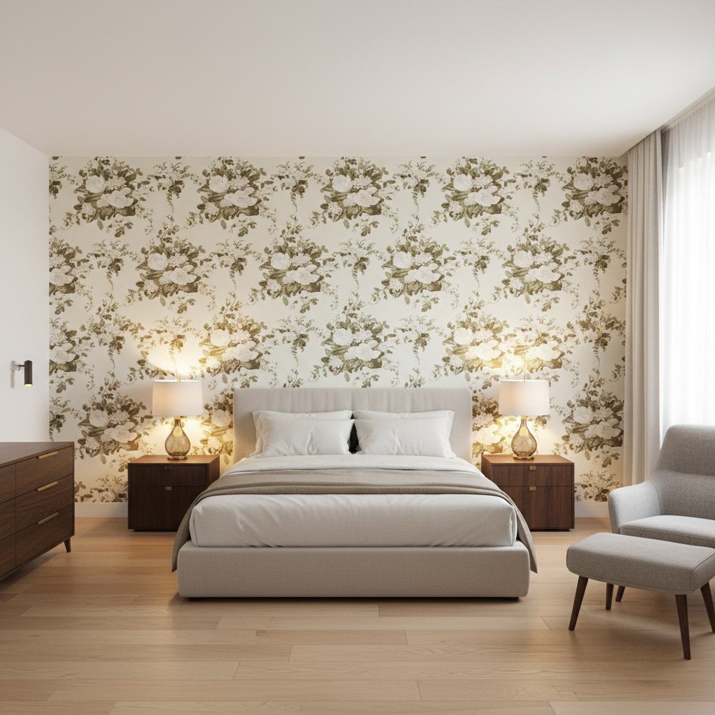 Aurora Green — Bedroom Room Setting