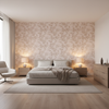 Beijing Blossom Taupe — Bedroom Room Setting