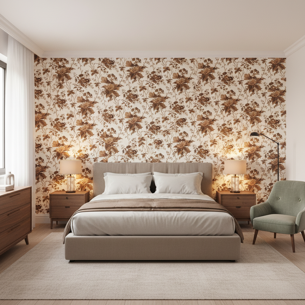 De La Tour Brown — Bedroom Room Setting