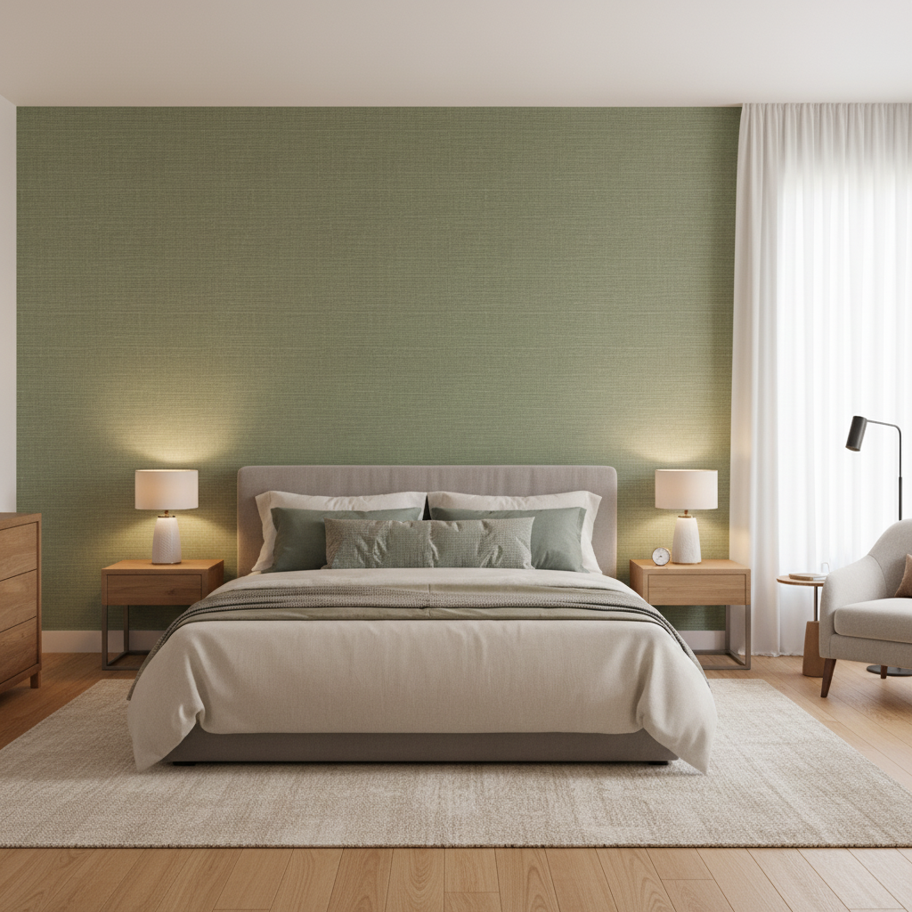 Leuven Sage — Bedroom Room Setting