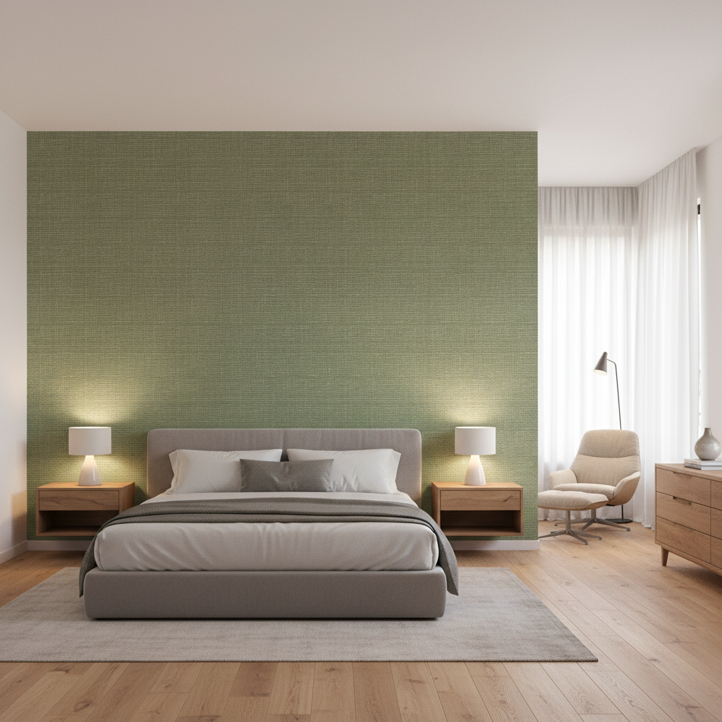 Leuven Sage — Bedroom Room Setting