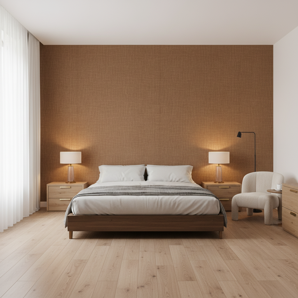 Leuven Ochre — Bedroom Room Setting