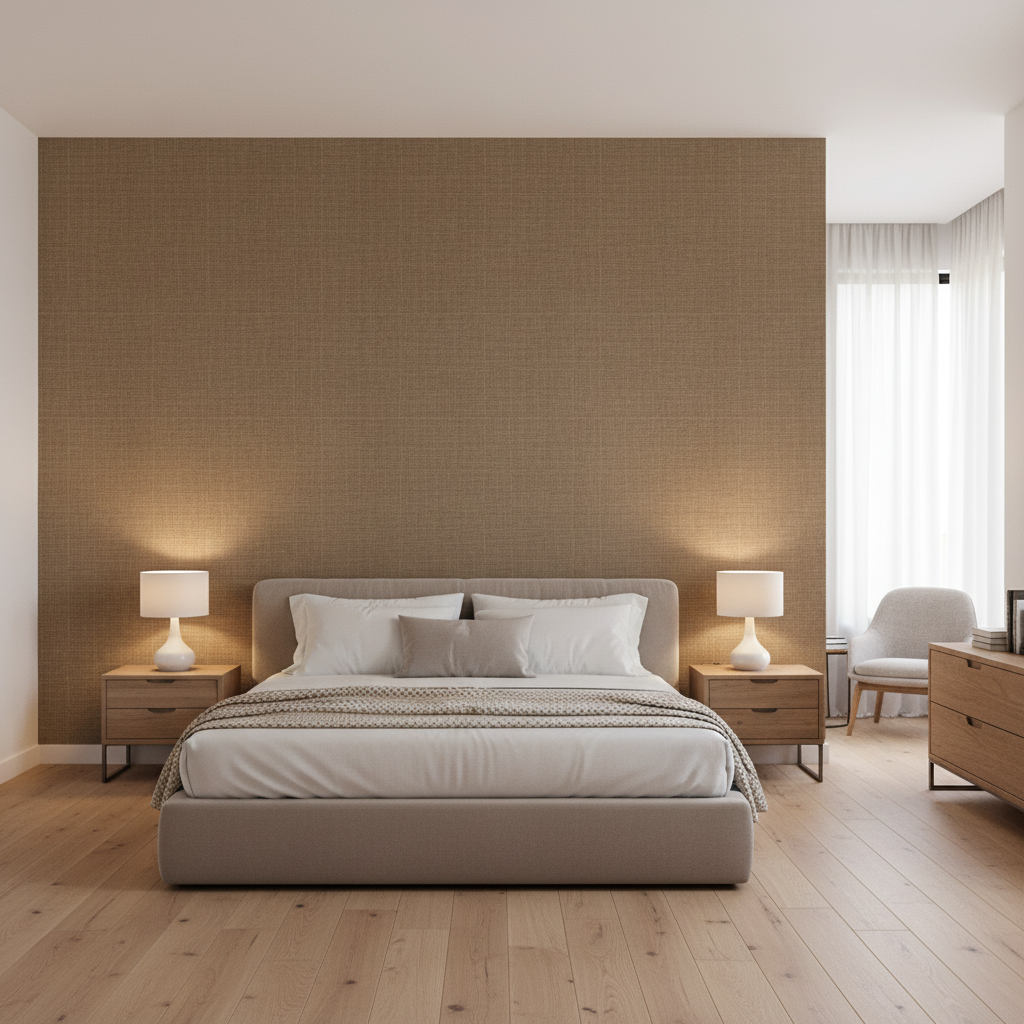 Leuven Taupe — Bedroom Room Setting