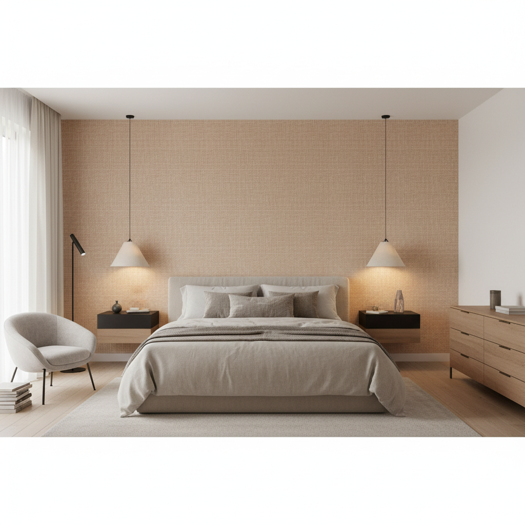 Leuven Antique Pink — Bedroom Room Setting