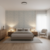 Drayton Print Aegean — Bedroom Room Setting