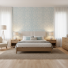Drayton Print Aegean — Bedroom Room Setting