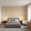 Drayton Print Maize — Bedroom Room Setting
