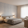 Drayton Print Denim — Bedroom Room Setting