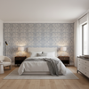 Drayton Print Indigo — Bedroom Room Setting
