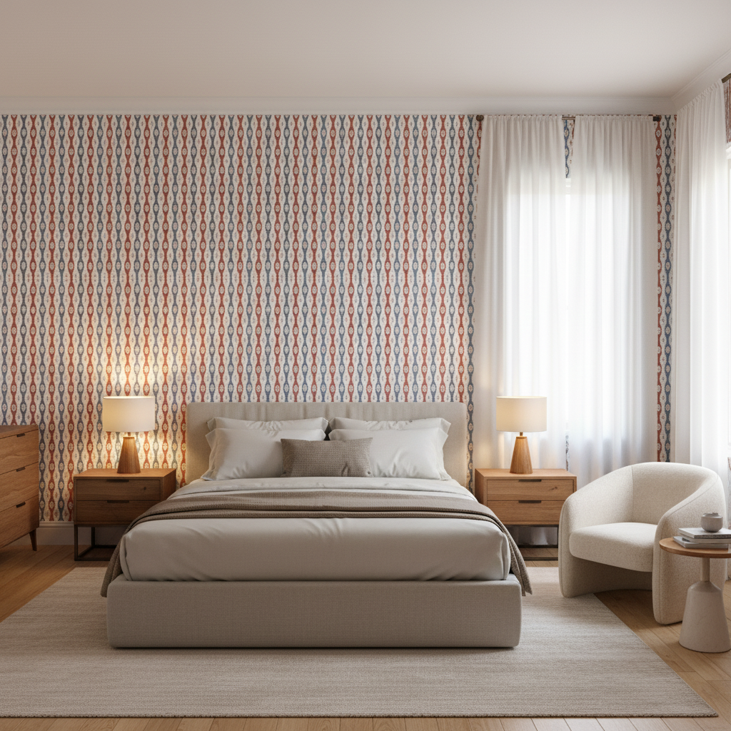 Elba Print Admiral — Bedroom Room Setting