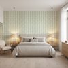Elba Print Jade — Bedroom Room Setting