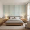 Whitaker Print Ocean/Gold — Bedroom Room Setting