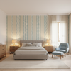 Whitaker Print Ocean/Gold — Bedroom Room Setting