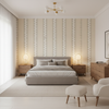 Whitaker Print Grey/Sand — Bedroom Room Setting