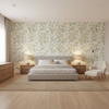 Augustine Print Celadon — Bedroom Room Setting