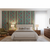 Bongol Print Aqua — Bedroom Room Setting