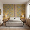 Bongol Print Citrine — Bedroom Room Setting