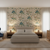 Luzon Print Jade — Bedroom Room Setting