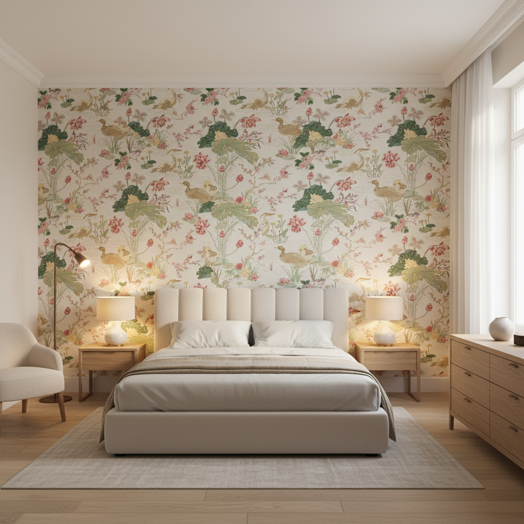 Luzon Print Spring — Bedroom Room Setting